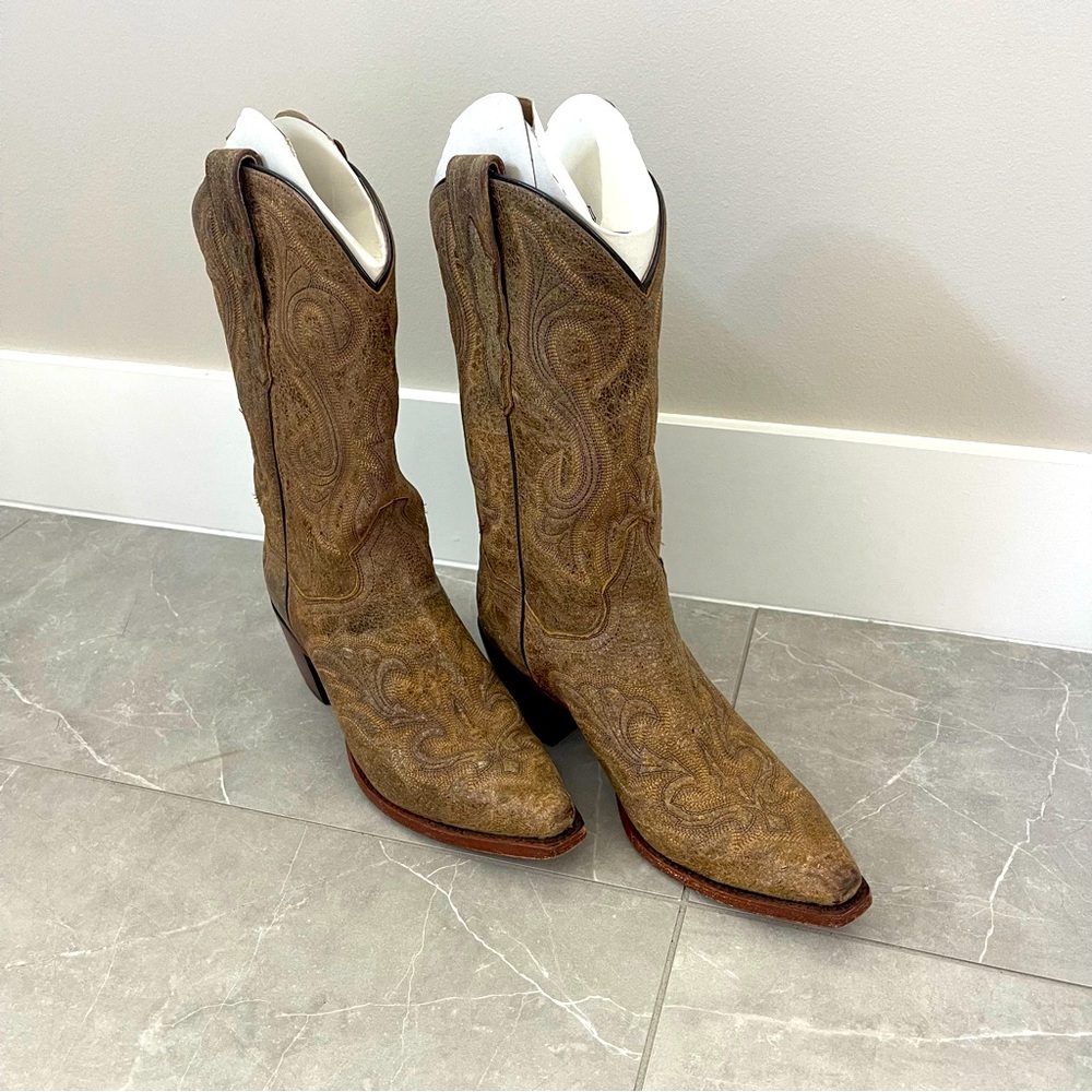 Dan Post Women’s Brown Western Leather Boots size 8.5